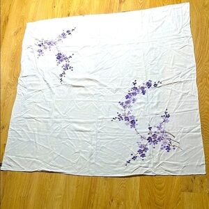 Byl 43” Large Square Shawl Scarf 100% Silk